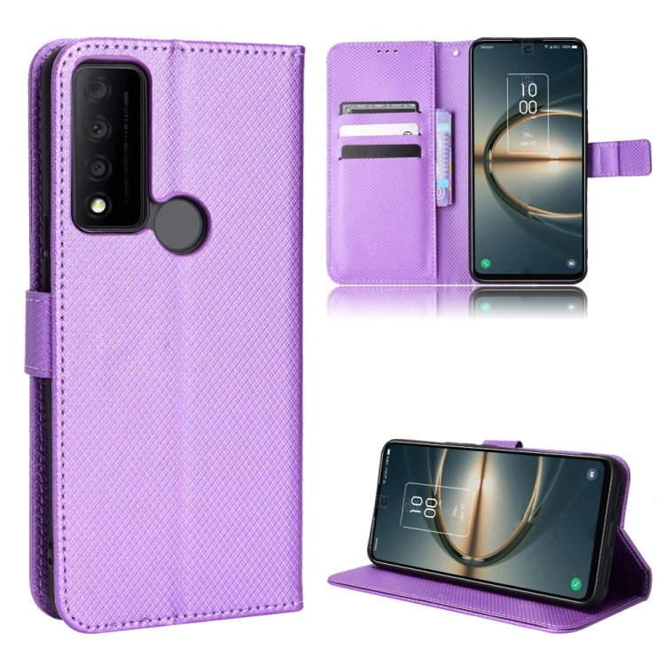Diamond Texture Leather Phone Case, For TCL 30 XE 5G / 30 V 5G, For vivo Y76 5G, For Wiko Y52, For Wiko Y82, For Doogee S88 Pro / S88 Plus