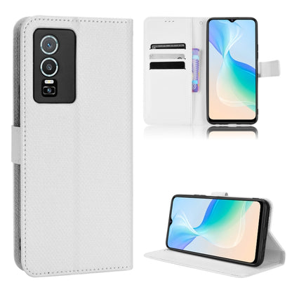 Diamond Texture Leather Phone Case, For TCL 30 XE 5G / 30 V 5G, For vivo Y76 5G, For Wiko Y52, For Wiko Y82, For Doogee S88 Pro / S88 Plus