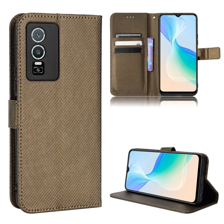 Diamond Texture Leather Phone Case, For TCL 30 XE 5G / 30 V 5G, For vivo Y76 5G, For Wiko Y52, For Wiko Y82, For Doogee S88 Pro / S88 Plus