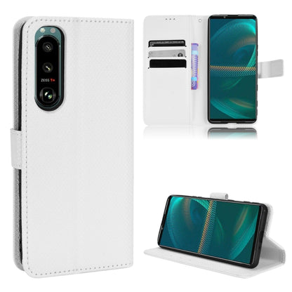 Diamond Texture Leather Phone Case, For ZTE nubia Red Magic 6 / 6 Pro, For Oukitel C23 Pro, For Sony Xperia 5 III, For Xiaomi Mi 10 Ultra