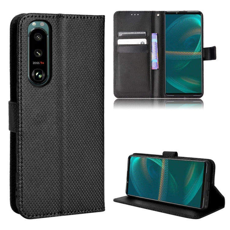Diamond Texture Leather Phone Case, For ZTE nubia Red Magic 6 / 6 Pro, For Oukitel C23 Pro, For Sony Xperia 5 III, For Xiaomi Mi 10 Ultra