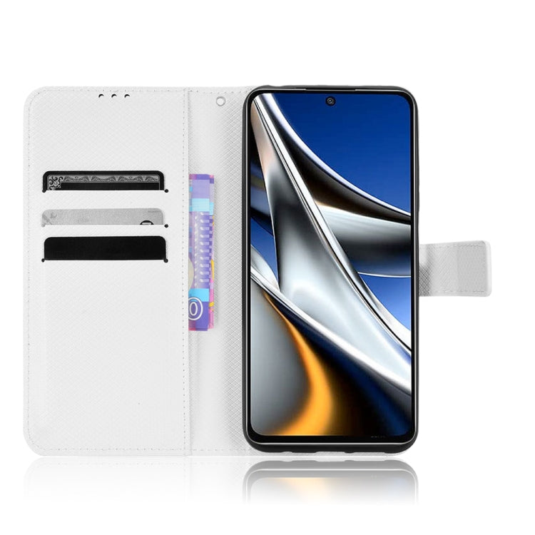Diamond Texture Leather Phone Case, For Xiaomi Poco M4 Pro 4G Big Hole, For Xiaomi Poco M4 Pro 4G Fine Hole, For Xiaomi Poco M4 Pro 5G Big Hole, For Xiaomi Poco M4 Pro 5G Fine Hole