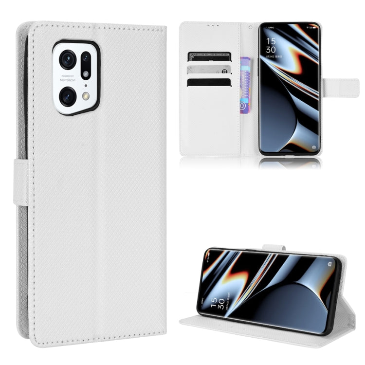 Diamond Texture Leather Phone Case, For OnePlus Nord CE 2 5G, For OPPO A7 / AX7 / A5s / AX5s / A21, For OPPO Find X5 Pro, For OPPO Find X5