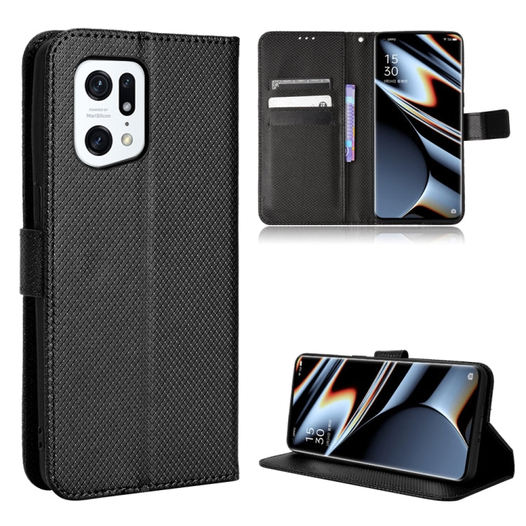 Diamond Texture Leather Phone Case, For OnePlus Nord CE 2 5G, For OPPO A7 / AX7 / A5s / AX5s / A21, For OPPO Find X5 Pro, For OPPO Find X5