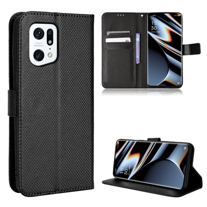 Diamond Texture Leather Phone Case, For OnePlus Nord CE 2 5G, For OPPO A7 / AX7 / A5s / AX5s / A21, For OPPO Find X5 Pro, For OPPO Find X5
