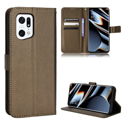 Diamond Texture Leather Phone Case, For OnePlus Nord CE 2 5G, For OPPO A7 / AX7 / A5s / AX5s / A21, For OPPO Find X5 Pro, For OPPO Find X5