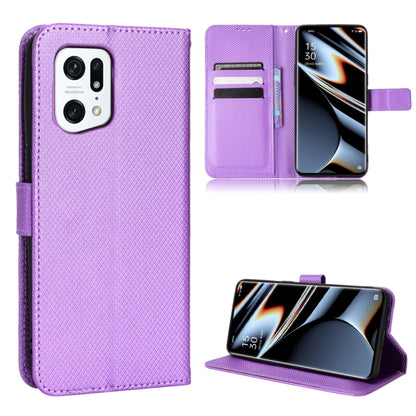 Diamond Texture Leather Phone Case, For OnePlus Nord CE 2 5G, For OPPO A7 / AX7 / A5s / AX5s / A21, For OPPO Find X5 Pro, For OPPO Find X5