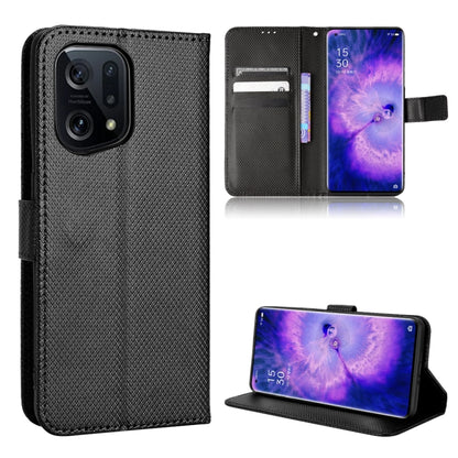 Diamond Texture Leather Phone Case, For OnePlus Nord CE 2 5G, For OPPO A7 / AX7 / A5s / AX5s / A21, For OPPO Find X5 Pro, For OPPO Find X5