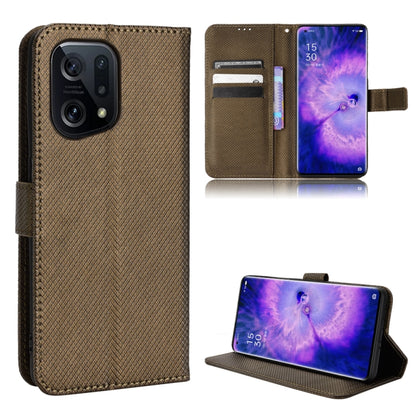 Diamond Texture Leather Phone Case, For OnePlus Nord CE 2 5G, For OPPO A7 / AX7 / A5s / AX5s / A21, For OPPO Find X5 Pro, For OPPO Find X5