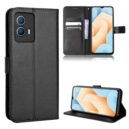 Diamond Texture Leather Phone Case, For OPPO Reno7 5G / Find X5 Lite, For vivo iQOO U5 5G, For Alcatel 1S 2021 / 3L 2021 / TCL 20E / 20Y, For Xiaomi Redmi Note 10 4G / Note 10S