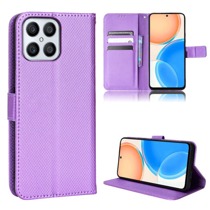 Diamond Texture Leather Phone Case, For Honor X8, For Samsung Galaxy A03s 164.2mm, For Samsung Galaxy A03s 166mm, For Samsung Galaxy S21 Ultra 5G
