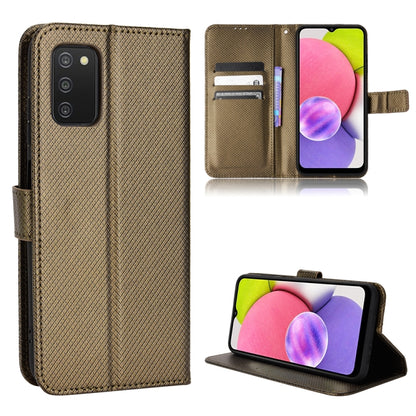 Diamond Texture Leather Phone Case, For Honor X8, For Samsung Galaxy A03s 164.2mm, For Samsung Galaxy A03s 166mm, For Samsung Galaxy S21 Ultra 5G