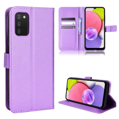 Diamond Texture Leather Phone Case, For Honor X8, For Samsung Galaxy A03s 164.2mm, For Samsung Galaxy A03s 166mm, For Samsung Galaxy S21 Ultra 5G