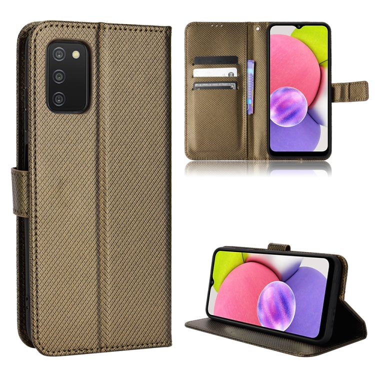 Diamond Texture Leather Phone Case, For Honor X8, For Samsung Galaxy A03s 164.2mm, For Samsung Galaxy A03s 166mm, For Samsung Galaxy S21 Ultra 5G