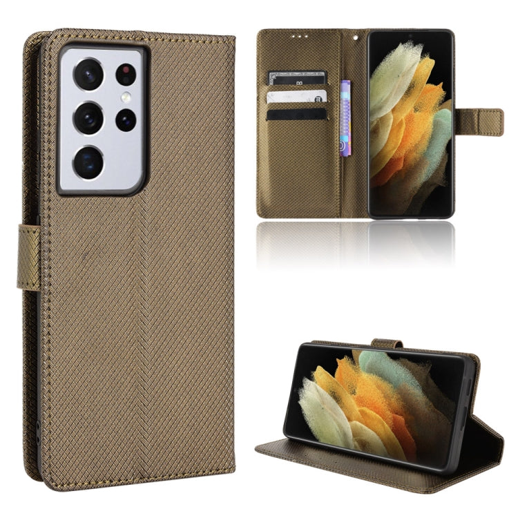 Diamond Texture Leather Phone Case, For Honor X8, For Samsung Galaxy A03s 164.2mm, For Samsung Galaxy A03s 166mm, For Samsung Galaxy S21 Ultra 5G