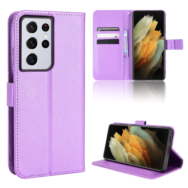 Diamond Texture Leather Phone Case, For Honor X8, For Samsung Galaxy A03s 164.2mm, For Samsung Galaxy A03s 166mm, For Samsung Galaxy S21 Ultra 5G