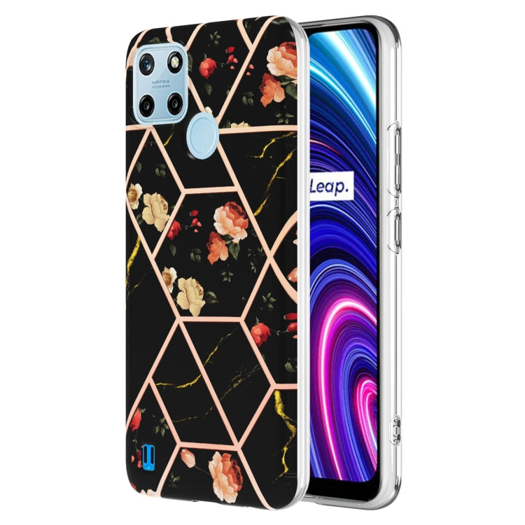 Splicing Marble Flower Pattern TPU Phone Case, For OPPO Realme C21Y, For Xiaomi Redmi Note 11 Pro 5G / 4G, For Xiaomi Redmi Note 11S/ Note 11 4G, For Samsung Galaxy A73 5G