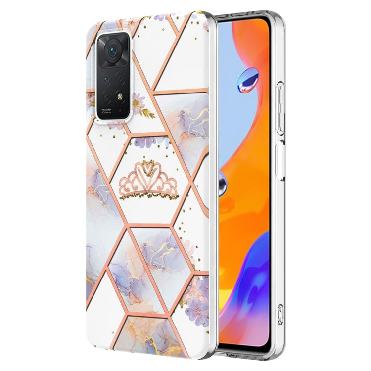 Splicing Marble Flower Pattern TPU Phone Case, For OPPO Realme C21Y, For Xiaomi Redmi Note 11 Pro 5G / 4G, For Xiaomi Redmi Note 11S/ Note 11 4G, For Samsung Galaxy A73 5G