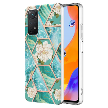 Splicing Marble Flower Pattern TPU Phone Case, For OPPO Realme C21Y, For Xiaomi Redmi Note 11 Pro 5G / 4G, For Xiaomi Redmi Note 11S/ Note 11 4G, For Samsung Galaxy A73 5G