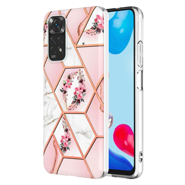 Splicing Marble Flower Pattern TPU Phone Case, For OPPO Realme C21Y, For Xiaomi Redmi Note 11 Pro 5G / 4G, For Xiaomi Redmi Note 11S/ Note 11 4G, For Samsung Galaxy A73 5G