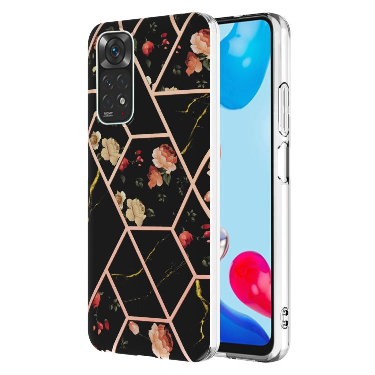 Splicing Marble Flower Pattern TPU Phone Case, For OPPO Realme C21Y, For Xiaomi Redmi Note 11 Pro 5G / 4G, For Xiaomi Redmi Note 11S/ Note 11 4G, For Samsung Galaxy A73 5G