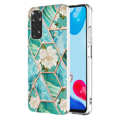 Splicing Marble Flower Pattern TPU Phone Case, For OPPO Realme C21Y, For Xiaomi Redmi Note 11 Pro 5G / 4G, For Xiaomi Redmi Note 11S/ Note 11 4G, For Samsung Galaxy A73 5G