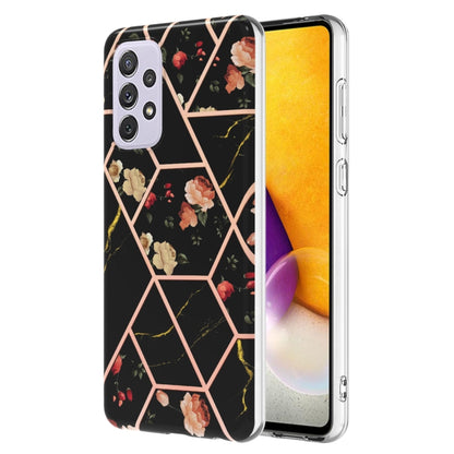 Splicing Marble Flower Pattern TPU Phone Case, For OPPO Realme C21Y, For Xiaomi Redmi Note 11 Pro 5G / 4G, For Xiaomi Redmi Note 11S/ Note 11 4G, For Samsung Galaxy A73 5G