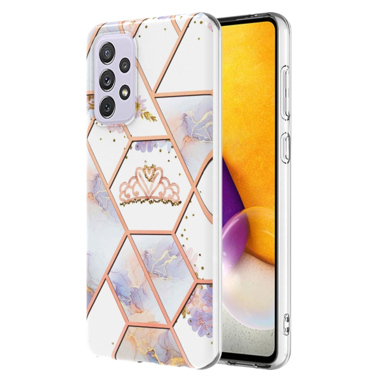 Splicing Marble Flower Pattern TPU Phone Case, For OPPO Realme C21Y, For Xiaomi Redmi Note 11 Pro 5G / 4G, For Xiaomi Redmi Note 11S/ Note 11 4G, For Samsung Galaxy A73 5G
