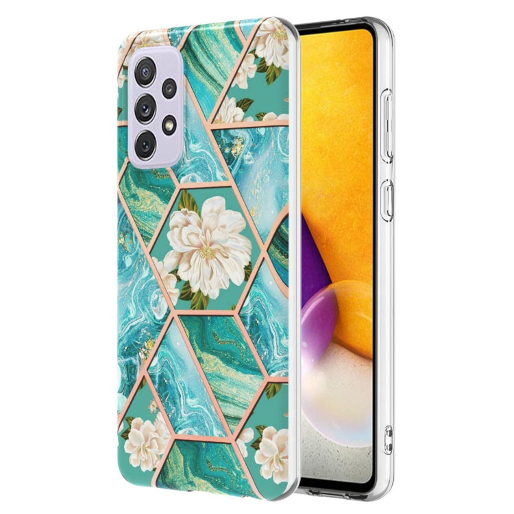 Splicing Marble Flower Pattern TPU Phone Case, For OPPO Realme C21Y, For Xiaomi Redmi Note 11 Pro 5G / 4G, For Xiaomi Redmi Note 11S/ Note 11 4G, For Samsung Galaxy A73 5G