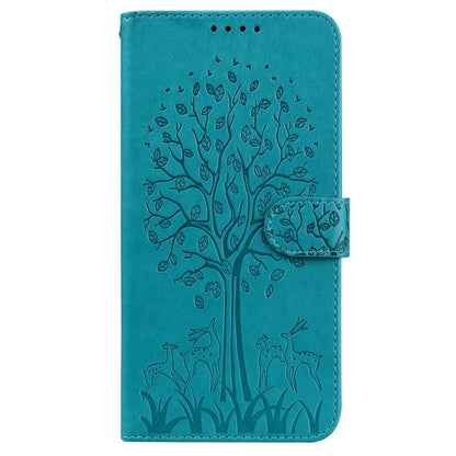 Tree & Deer Pattern Pressed Flip Leather Phone Case, For Nokia 3.4 / 5.4, For Nokia G20 / G10 / 6.3, For Sony Xperia 10 III, For Xiaomi Redmi 9T / 9 Power, For Xiaomi Redmi 10