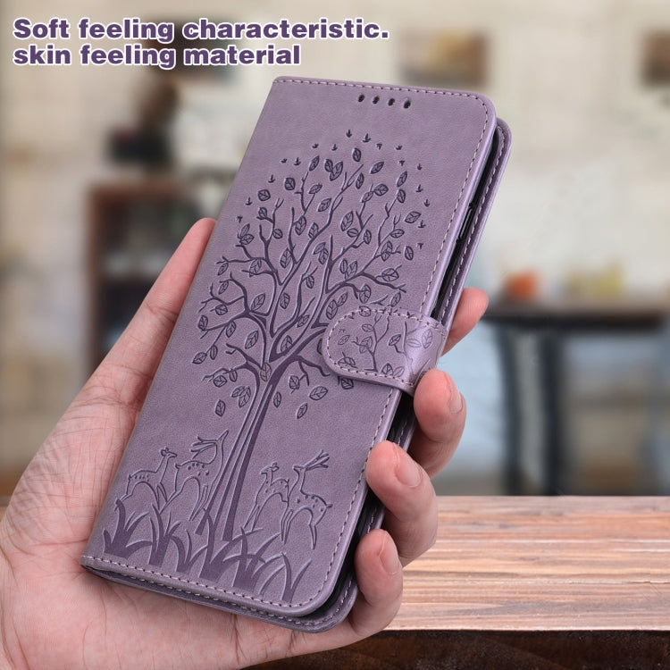 Tree & Deer Pattern Pressed Flip Leather Phone Case, For Xiaomi Redmi Note 8 2021 / Note 8, For Xiaomi Redmi 9 / Redmi 10X, For Xiaomi Redmi Note 10 5G / Poco M3 Pro 5G, For Xiaomi Redmi Note 10 / Note 10S