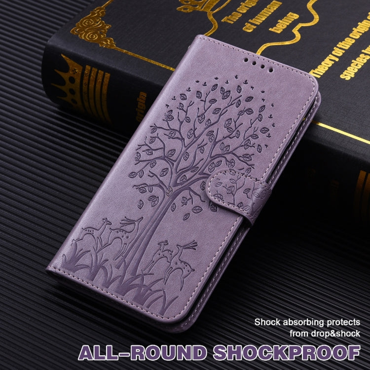 Tree & Deer Pattern Pressed Flip Leather Phone Case, For Xiaomi Redmi Note 10 Pro / Note 10 Pro Max, For Xiaomi Redmi Note 11 4G, For Xiaomi Redmi Note 11 Pro 4G / 5G, For Xiaomi Redmi Note 9 Pro / Note 9 Pro Max
