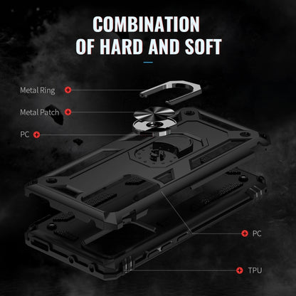 Shockproof TPU + PC Phone Case with Holder, For Xiaomi 12 Pro, For Xiaomi Poco X4 Pro 5G, For Xiaomi Redmi Note 11 Pro, For Motorola Edge 30 Pro, For Google Pixel 6a, For Google Pixel 7, For Google Pixel 7 Pro