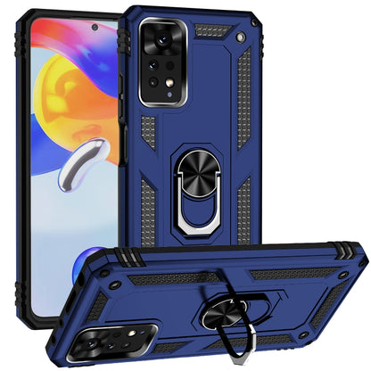 Shockproof TPU + PC Phone Case with Holder, For Xiaomi 12 Pro, For Xiaomi Poco X4 Pro 5G, For Xiaomi Redmi Note 11 Pro, For Motorola Edge 30 Pro, For Google Pixel 6a, For Google Pixel 7, For Google Pixel 7 Pro