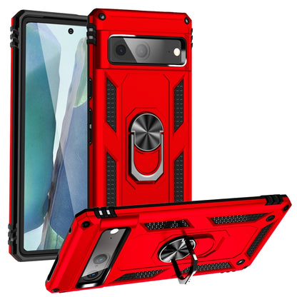 Shockproof TPU + PC Phone Case with Holder, For Xiaomi 12 Pro, For Xiaomi Poco X4 Pro 5G, For Xiaomi Redmi Note 11 Pro, For Motorola Edge 30 Pro, For Google Pixel 6a, For Google Pixel 7, For Google Pixel 7 Pro