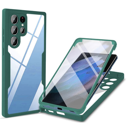 Acrylic + TPU 360 Degrees Full Coverage Shockproof Phone Case, For Samsung Galaxy S22+ 5G, For Samsung Galaxy S22 Ultra 5G, For Samsung Galaxy A21s, For Samsung Galaxy A22 4G