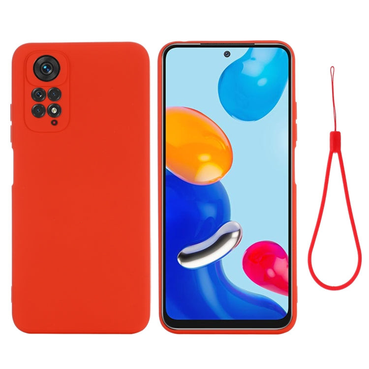 Pure Color Liquid Silicone Shockproof Full Coverage Phone Case, For Xiaomi Redmi Note 11S/ Note 11 4G