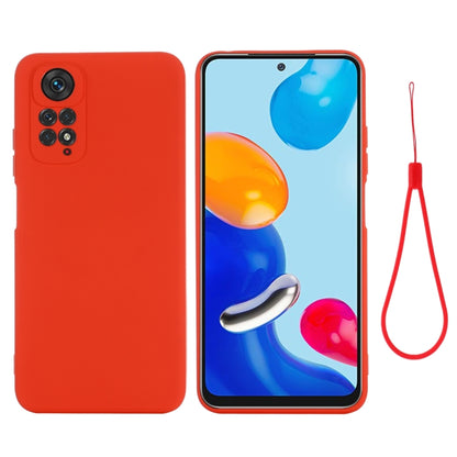 Pure Color Liquid Silicone Shockproof Full Coverage Phone Case, For Xiaomi Redmi Note 11S/ Note 11 4G
