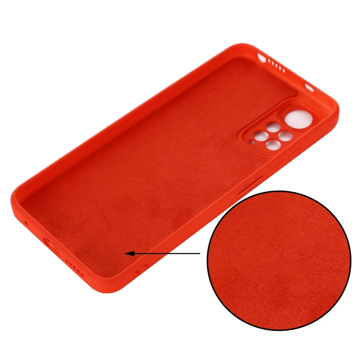 Pure Color Liquid Silicone Shockproof Full Coverage Phone Case, For Xiaomi Redmi Note 11S/ Note 11 4G