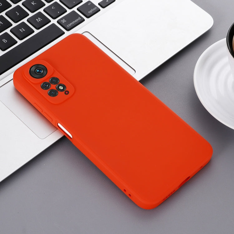 Pure Color Liquid Silicone Shockproof Full Coverage Phone Case, For Xiaomi Redmi Note 11S/ Note 11 4G