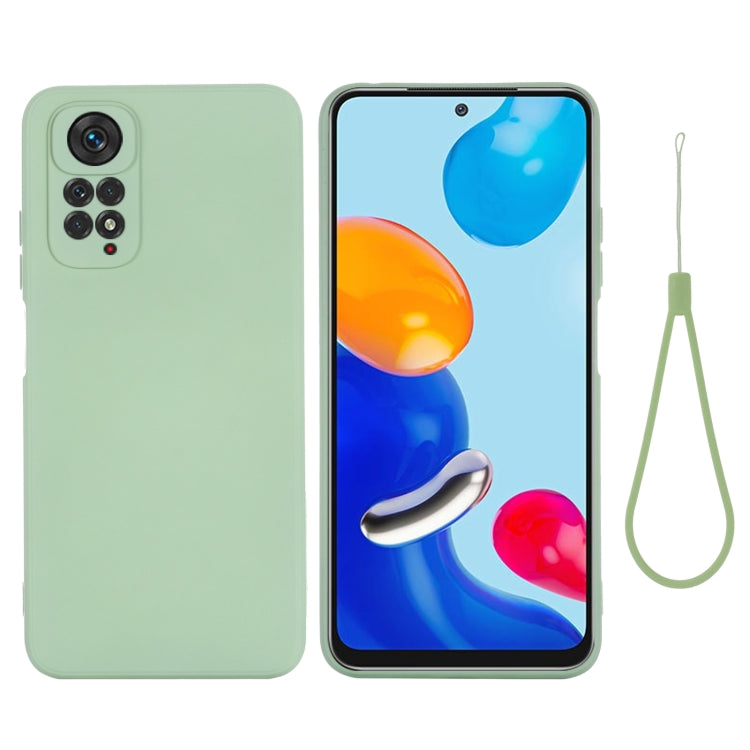 Pure Color Liquid Silicone Shockproof Full Coverage Phone Case, For Xiaomi Redmi Note 11S/ Note 11 4G