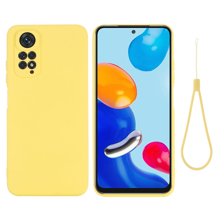 Pure Color Liquid Silicone Shockproof Full Coverage Phone Case, For Xiaomi Redmi Note 11S/ Note 11 4G