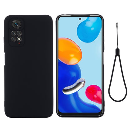 Pure Color Liquid Silicone Shockproof Full Coverage Phone Case, For Xiaomi Redmi Note 11S/ Note 11 4G