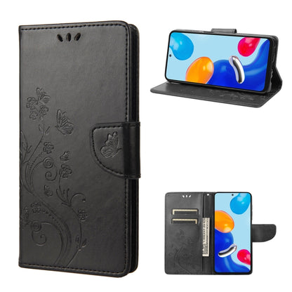 Embossed Butterfly Pattern Flip Leather Phone Case, For Xiaomi Redmi Note 11 4G / Note 11S, For Xiaomi Poco X4 Pro 5G