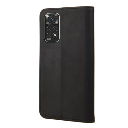 Skin Feel Magnetic Splicing Leather Phone Case, For Xiaomi Redmi Note 11 4G / Note 11S, For Xiaomi Poco X4 Pro 5G