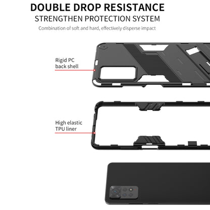 Punk Armor 2 in 1 PC + TPU Shockproof Phone Case with Invisible Holder, For Xiaomi Redmi Note 11 Pro 5G Gobal, For Xiaomi Poco M4 Pro 4G, For Xiaomi Poco X4 Pro 5G
