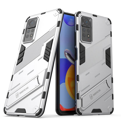 Punk Armor 2 in 1 PC + TPU Shockproof Phone Case with Invisible Holder, For Xiaomi Redmi Note 11 Pro 5G Gobal, For Xiaomi Poco M4 Pro 4G, For Xiaomi Poco X4 Pro 5G