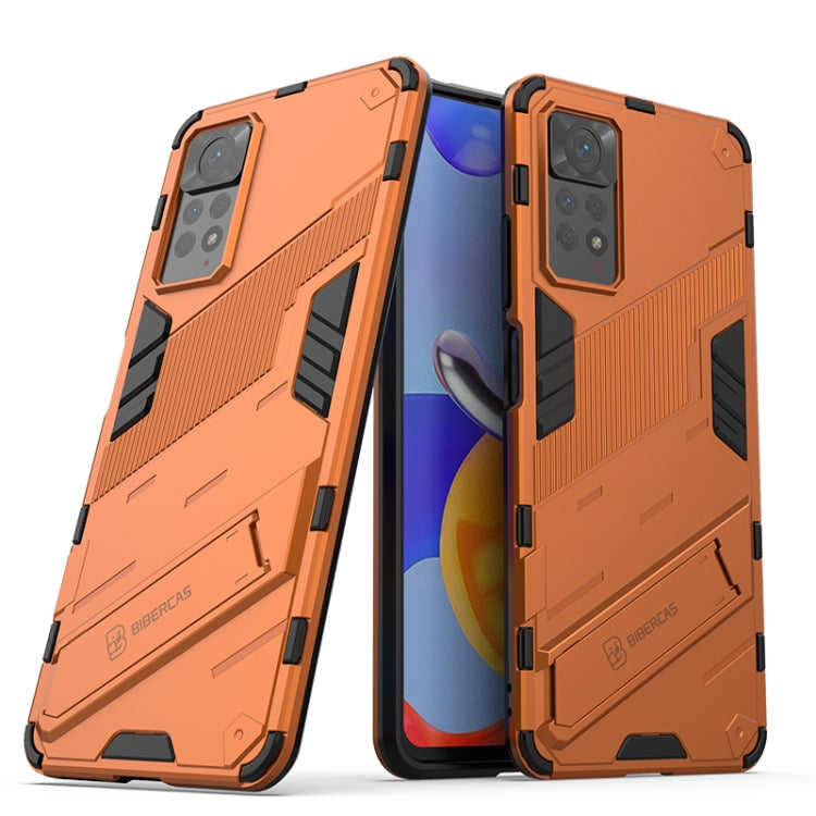 Punk Armor 2 in 1 PC + TPU Shockproof Phone Case with Invisible Holder, For Xiaomi Redmi Note 11 Pro 5G Gobal, For Xiaomi Poco M4 Pro 4G, For Xiaomi Poco X4 Pro 5G