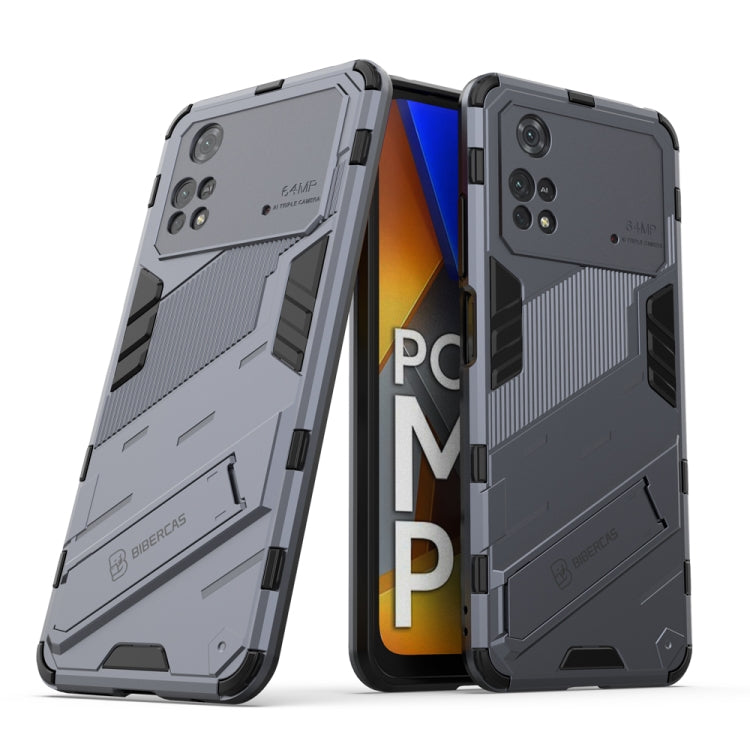 Punk Armor 2 in 1 PC + TPU Shockproof Phone Case with Invisible Holder, For Xiaomi Redmi Note 11 Pro 5G Gobal, For Xiaomi Poco M4 Pro 4G, For Xiaomi Poco X4 Pro 5G