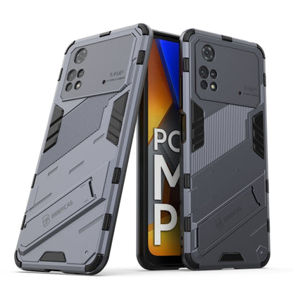 Punk Armor 2 in 1 PC + TPU Shockproof Phone Case with Invisible Holder, For Xiaomi Redmi Note 11 Pro 5G Gobal, For Xiaomi Poco M4 Pro 4G, For Xiaomi Poco X4 Pro 5G